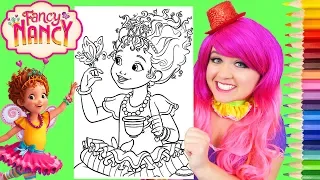 Coloring Fancy Nancy Butterfly Disney Coloring Page Prismacolor Pencils | KiMMi THE CLOWN