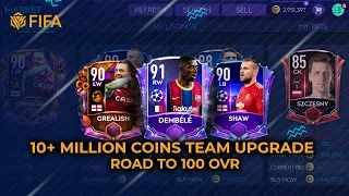 10+ MILLION COINS TEAM UPGRADE IN FIFA MOBILE 21 | ROAD TO 100 OVR | HK FIFA