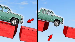 Vehicles passing Dotted Blocks in BeamNG.drive