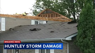 Tornadoes tear roof from apartments in Huntley