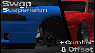 Rice Burner | Tutorial | How to swap Suspension + Adjust Camber and Offset