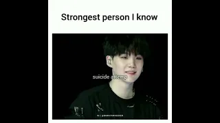 SUGA the strongest person I know