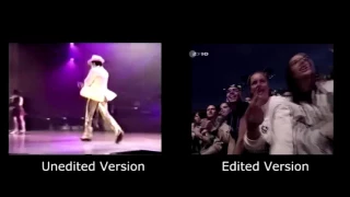 Michael Jackson - Smooth Criminal Live in Munich 1997 Unedited vs Edited