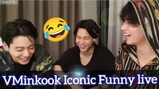 VMinkook Most Funny Iconic Live In HINDI ☺️ Happy Sunday🦋🦋 😂