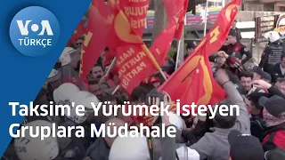 Taksim'e Yürümek İsteyen Gruplara Müdahale| VOA Türkçe