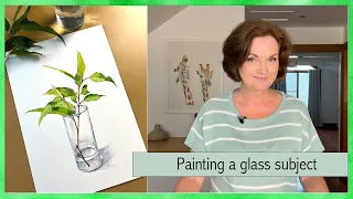 A Simple Watercolor Glass Vase Painting