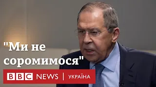 "Ми не вторгалися в Україну". Лавров заперечує війну Росії проти України