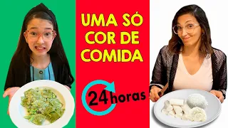 24 HORAS COMENDO COMIDA COLORIDA | Luluca