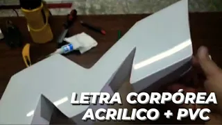 HOW TO MAKE A 3D LETTER ✅ Acrylic + PVC Sintra. * (Body letter assembly)