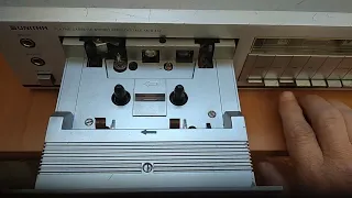 UNITRA DIORA MDS 432 cassette stereo deck Poland 1985 видео работы