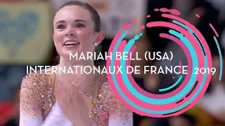 Mariah Bell (USA) |  Ladies  Free Skating | Internationaux de France 2019 | #GPFigure