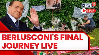 Berlusconi Funeral Live | Fans Pay Tribute To Late Leader Berlusconi On Day Of Mourning | LIVE