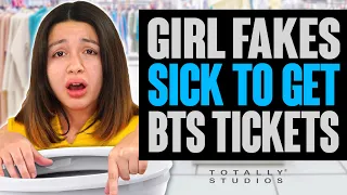 Girl FAKES SICK to get BTS Tickets. Surprise Ending with BTS Member?