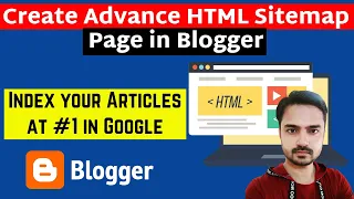 How to Create Advance HTML Sitemap Page in Blogger | Add HTML Sitemap Page in Blogger