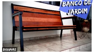 COMO FAZER BANCO DE JARDIM - Park Bench