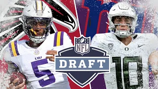 2 ROUND NFL MOCK DRAFT  |  2 QUARTERBACK TRADE UPS!!