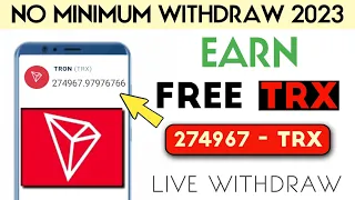 Claim free trx | Earn Free TRX | unlimited trx Earn | live proof