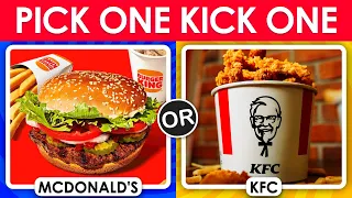 Pick One Kick One - Fast Food Restaurants 🍔🍕🏨
