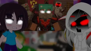 Mob Talker React To Herobrine past life (REQUESTED, HIRO)