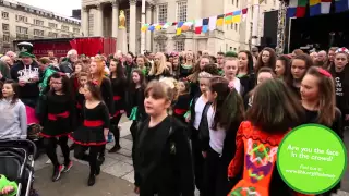 St Patrick's Day flashmob