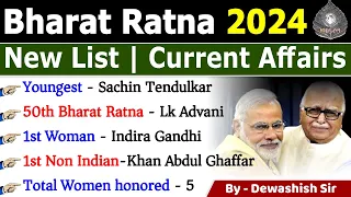 Bharat Ratna 2024 | Bharat Ratna Winners 2024 | Awards & Honours 2024 | Current Affairs 2024 #modi