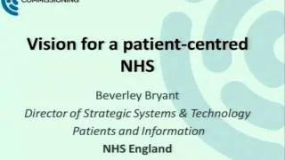 Vision For a Patient-centred NHS