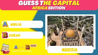 🛑 african countries and capitals quiz || Capital City Quiz