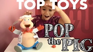 Pop the Pig Unboxing and Playing with Top Toys with Mi & Yu. Slo Motion popping too!