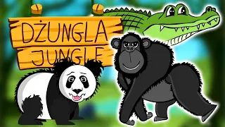 Zwierzęta w dżungli - Nauka zwierząt dla dzieci - Odgłosy zwierząt | CzyWieszJak