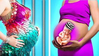 Crazy Pregnancy Situations by Wednesday, Mermaid and Barbie in JAIL! DIY Gadgets by Crafty Panda GO!