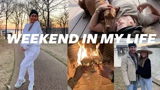 Vlog: Dude asks my wife out! Texas Lake House Weekend, DIY chipotle bowls | Julia & Hunter Havens