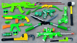 Avengers Hulk Action Series Guns & Equipment - Dragon Draco AK47 AR Gun, Bow Set, M249 Machine Gun