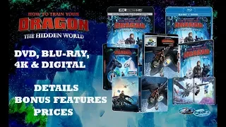 DVD, Blu-Ray, 4K, Steelbook - How To Train Your Dragon The Hidden World || HTTYD 3 Bonus Features