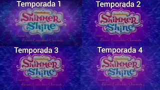 Shimmer y Shine intro Tema Musical Opening comparación temporada 1, 2, 3 y 4 en Español Latino