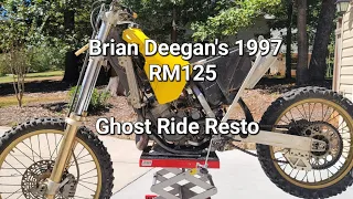 Brian Deegan's personal Suzuki RM125 ready for restoration