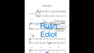 Rush E but it’s terrible and made me fail music theory