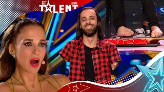 Plays the GUITAR with his feet leaving the jury SPEECHLESS | Auditions 1 | Spain's Got Talent 2023