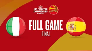 FINAL: Italy v Spain | Full Basketball Game | FIBA U16 European Championship 2023