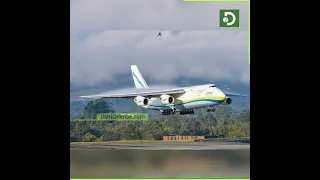 Gigante del aire: un Antonov 124 llegó a Rionegro con equipos para Hidroituango