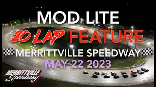 🏁 Merrittville Speedway 5/22/23  MOD LITE 20 LAP FEATURE RACE Aerial View