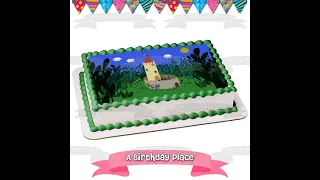 Ben And Holly's Lïttle Kïngdom Castle Flowers Sun Clouds Edïble Cake Topper Image ABPID11955