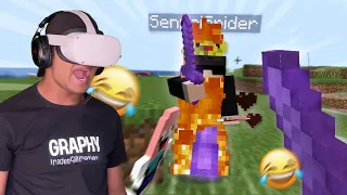 I fought the Deadliest Player in this SMP in VR!