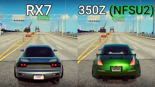 NFS Heat: Mazda RX7 Spirit R vs Nissan 350Z (NFSU2) - Drag Race