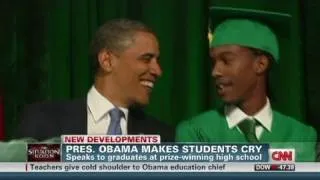 Memphis school gets surprise from Obama