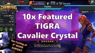 OMG 6* Silver Surfer!! - 10x Featured Tigra Cavalier Crystal - Marvel Contest of Champions