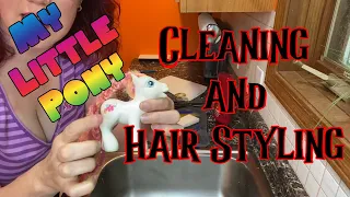 My Little Pony G3 Cleaning Styling Washing Hair Tail Make Over MLP