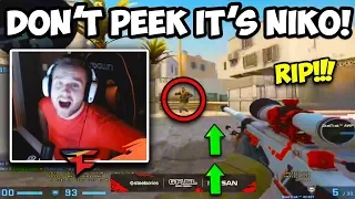 NEVER PEEK NIKO WHEN HE'S AWPING LIKE THIS! CS:GO Twitch Clips