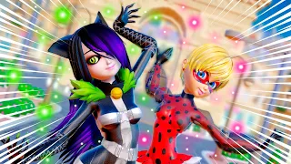 [Miraculous Ladybug] Rose as FlowerBug 🐞 Juleka as BlackPaw 🐈 (new transformations)