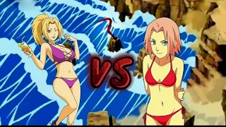 Naruto Storm 4 Tsunade Senju(Traje de baño) vs Sakura Haruno(Traje de baño)