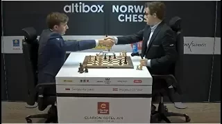 MAGNUS CARLSEN VS SERGEY KARJAKIN | BLITZ CHESS 2017 - NORWAY CHESS 2017 [HD]